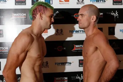 Combat8 Weigh In - Ben Wall vs Bernardo Magalhaes